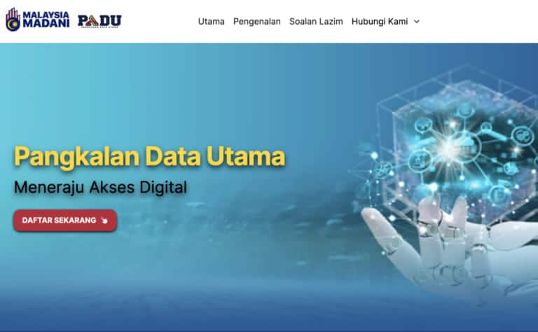 padu register online