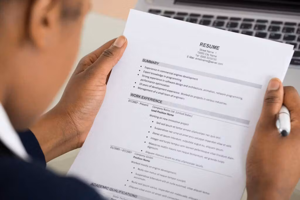 Resume untuk Kerja