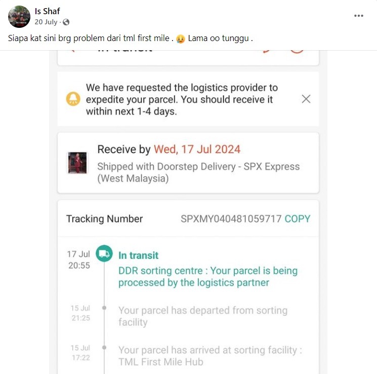 Apa yang Perlu Dilakukan Jika Bungkusan Anda Terperangkap di TML First Mile Hub?